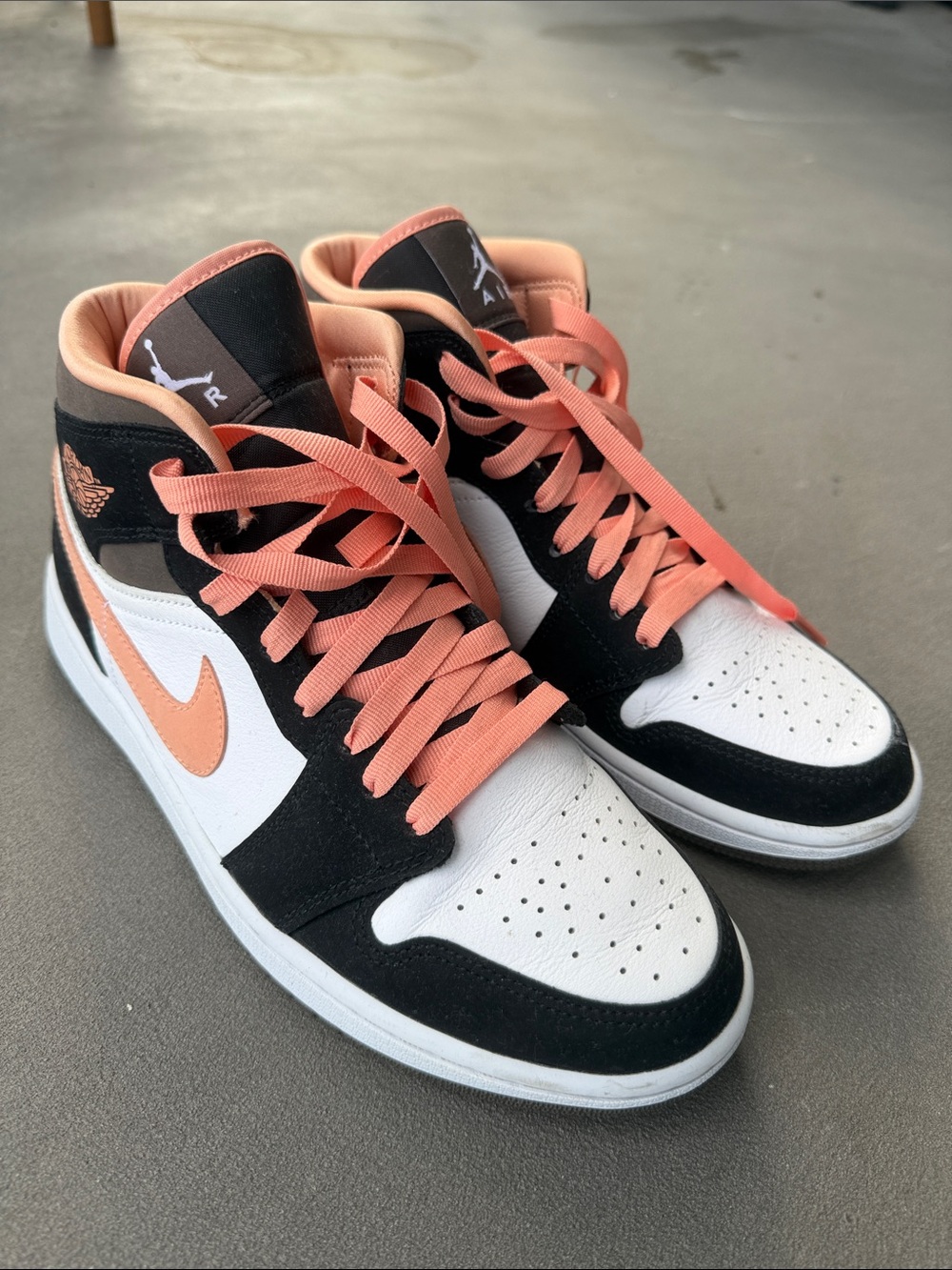 Nike Women’s High Top Sneakers - Black, White & Coral